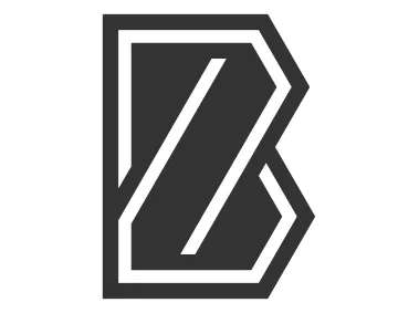 Geometric Linear Letter B Shape Logo Template