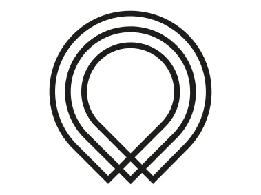 Geometric Location Marker Modern Symbol of Navigation Logo Template