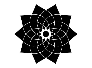 Geometric Mandala Flower Logo Template