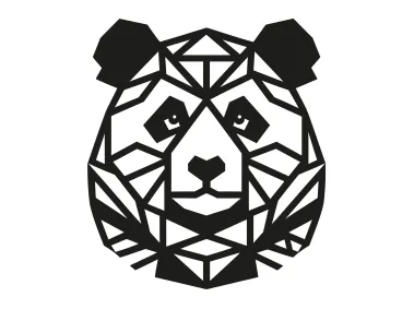 Geometric Panda Logo Template
