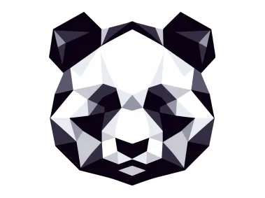 Geometric Panda Logo Template