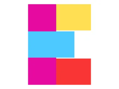 Geometric Rectangle Modern Letter E Logo Template