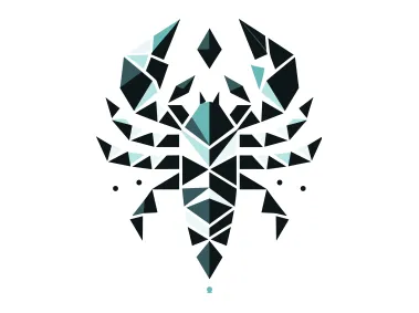 Geometric Scorpion Logo Template