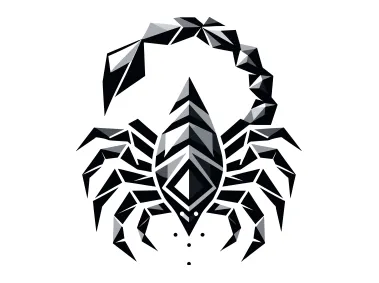 Geometric Scorpion Logo Template