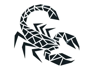Geometric Scorpion Logo Template