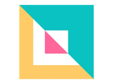 Geometric Square Shape Logo Template