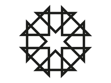 Geometric Star Grid Versatile Vector Shape Logo Template