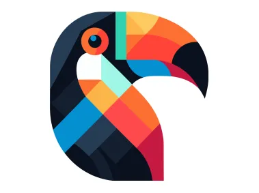 Geometric Tucan Logo Template