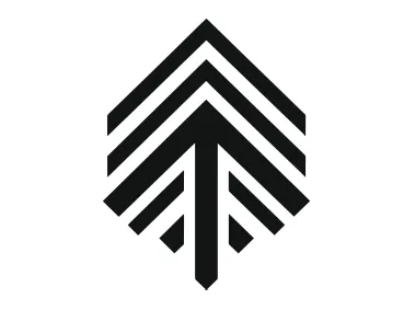 Geometric Up Arrow Logo Template