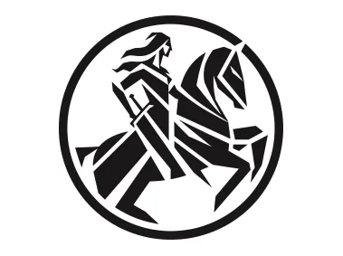 Geometric Woman Knight Logo Template