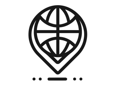 Globe Map Pin Logo Template