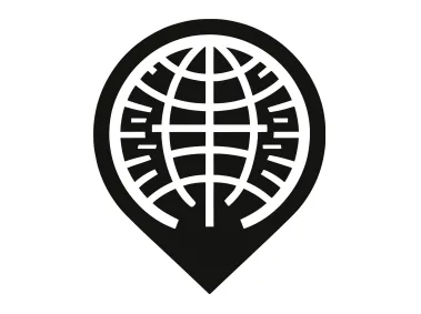 Globe Map Pin Logo Template