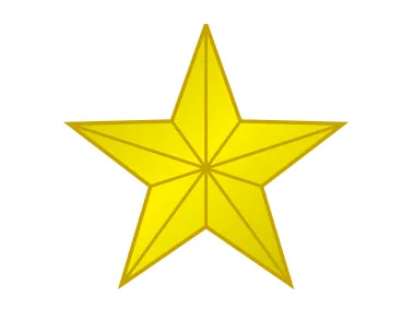 Golden Star Logo Template