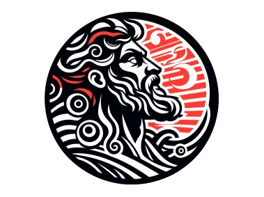 Greek God Zeus Logo Template