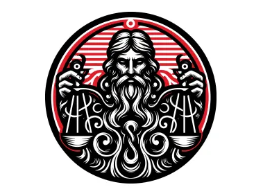 Greek God Zeus Logo Template