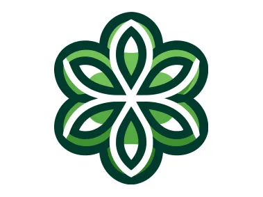 Green Abstract Flower Logo Template