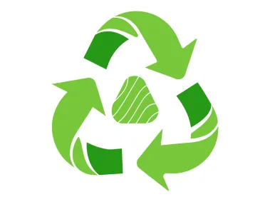 Green Abstract Recycle Sign Logo Template