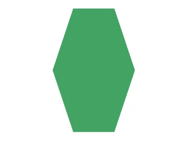 Green Hexagon Shape Logo Template