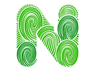 Green Letter N Design Logo Template