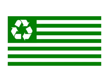 Green Recycle Flag Logo