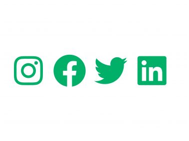 Green Social Media Icon Logo