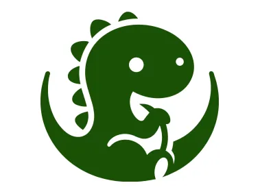 Green Vector Dinosaur Logo Template