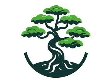Green Vector Tree Logo Template