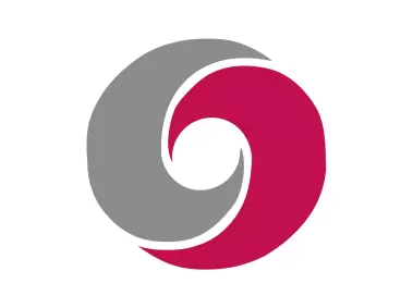 Grey and Red Taiji Logo