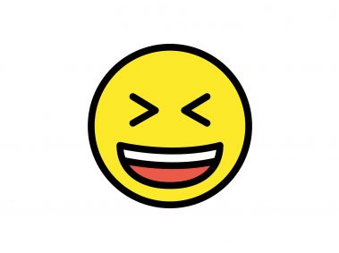 Grinning Squinting Face Logo