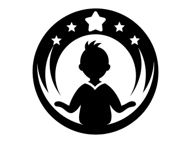 Guiding Star Youth Emblem Logo Template