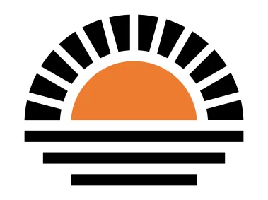 Half Circle Sun Logo Template