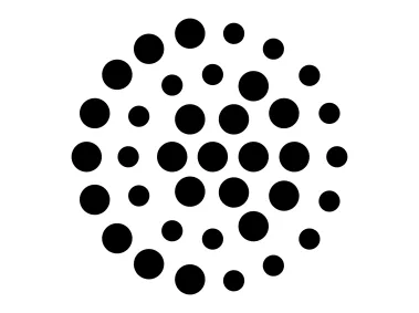 Halftone Dotted Circles Logo Template