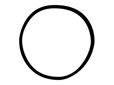 Hand Drawn Circle Shape Logo Template