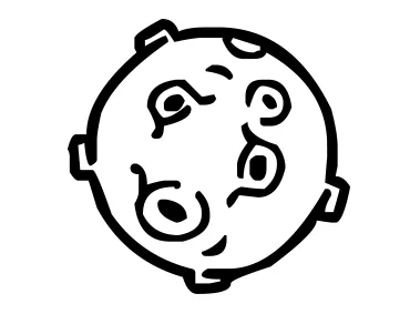 Hand Drawn Planet Logo Template