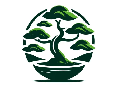 Handdrawn Bonsai Tree Logo Template