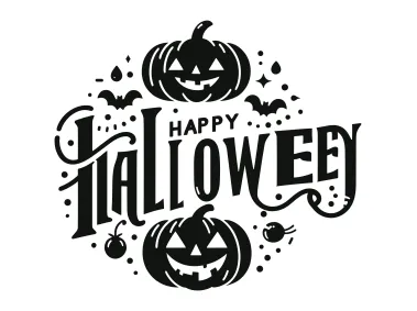 Happy Halloween with Pumpkin Vector