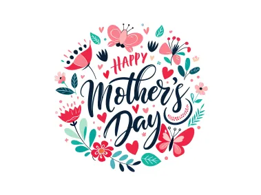 Happy Mothers Day Greeting Design Logo