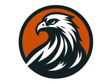 Hawk in Circle Logo Template