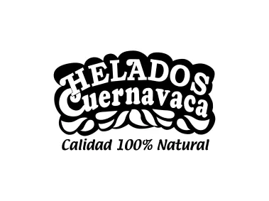 Helados Cuernavaca Black Logo