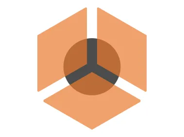 Hexagon and Circle Combination Logo Template