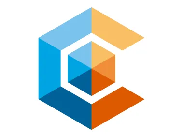 Hexagon Multicolored Letter C Logo