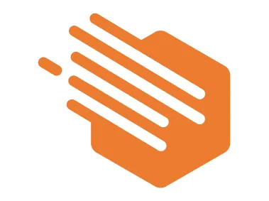 Hexagon with Lines Through It Logo Template