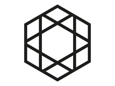 Hexagonal Grid Vector Shape Logo Template