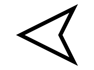 Hollow Left Arrow Icon