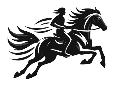 Horse Wild Sprint Logo Template