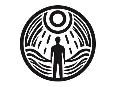 Human in Center Logo Template
