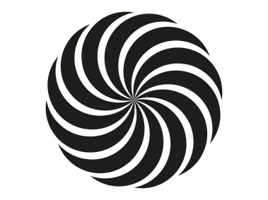 Hypnotic Swirl Vector Shape Logo Template