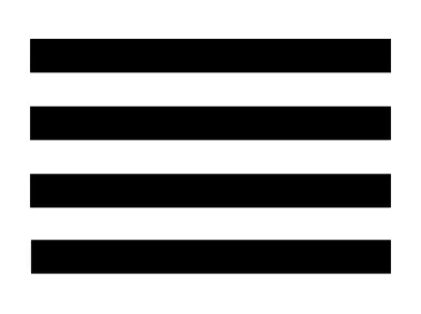 I Ching tetragram 4 horizontals Logo