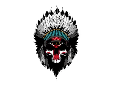 Indian Skull Vector