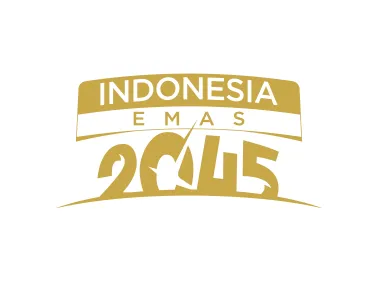Indonesia Emas 2045 Solid Color Logo